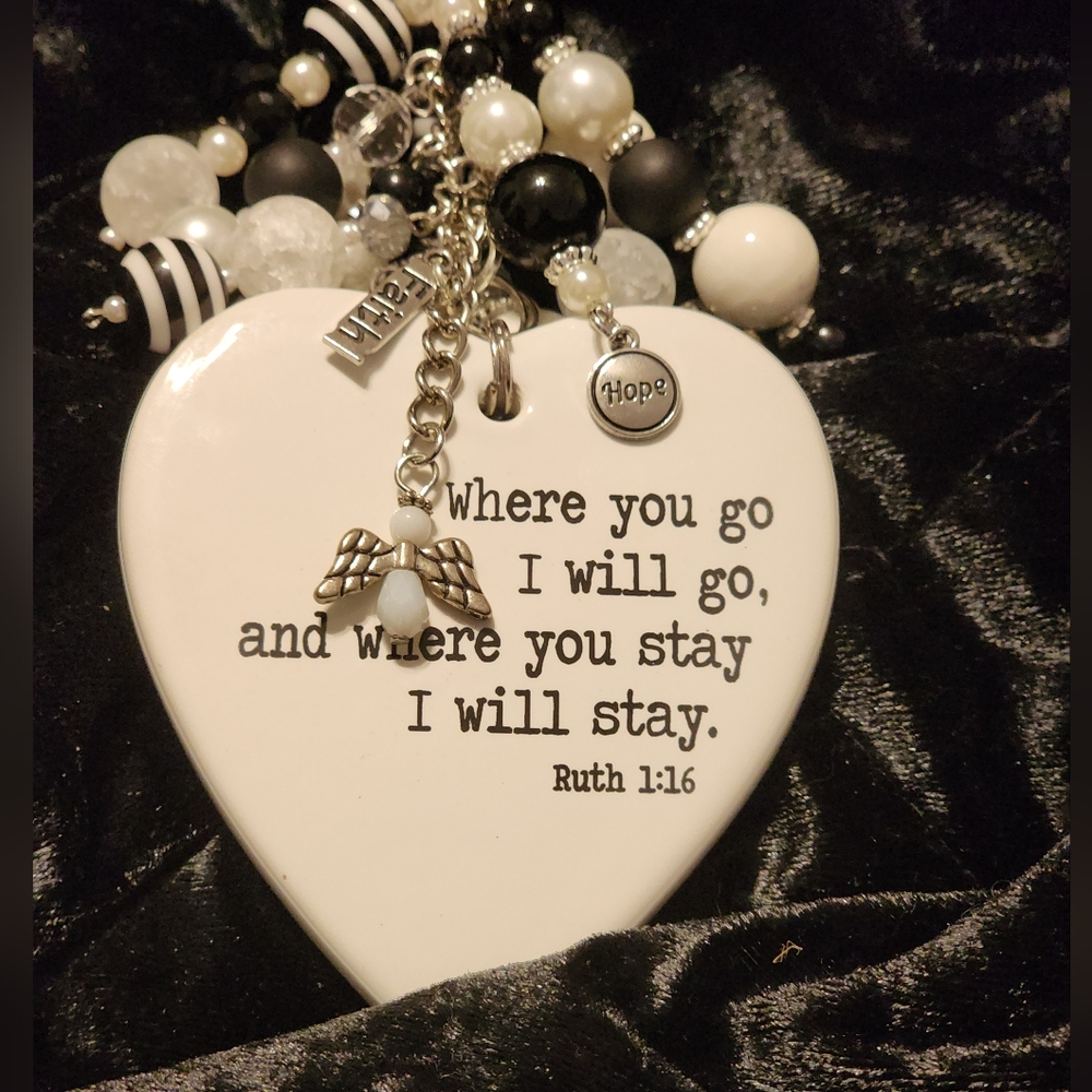 Heart-Shaped Inspirational Pendant